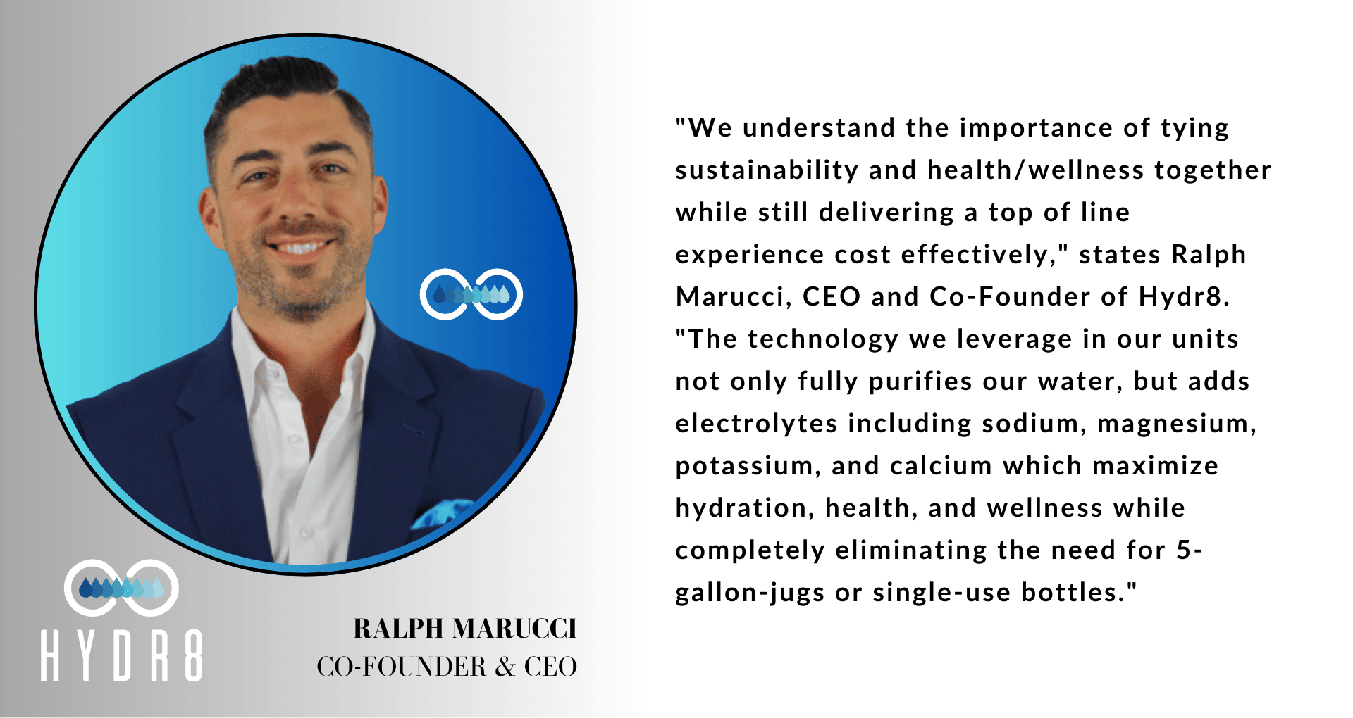 hydr8 ceo ralph marucci statement