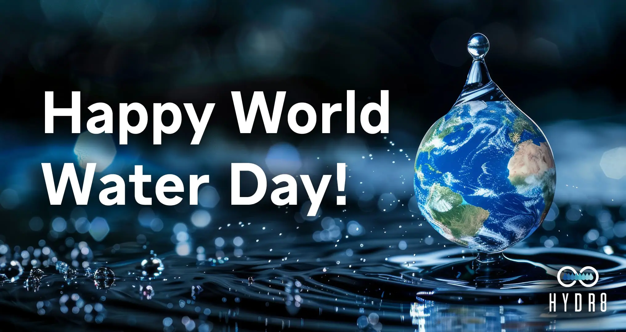 Earth shaped water droplet symbolizing water conservation with a Earth shaped water droplet symbolizing water conservation with a