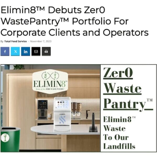 elimin8 zero waste pantry for corporate clients
